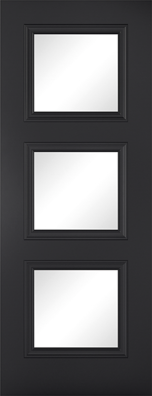 Black Antwerp Glazed 3L - Standard - 1981 x 686 (27") x 35mm