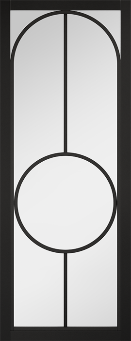 Black Bowery Clear Glazed - Black - 1981 x 762 (30") x 35mm