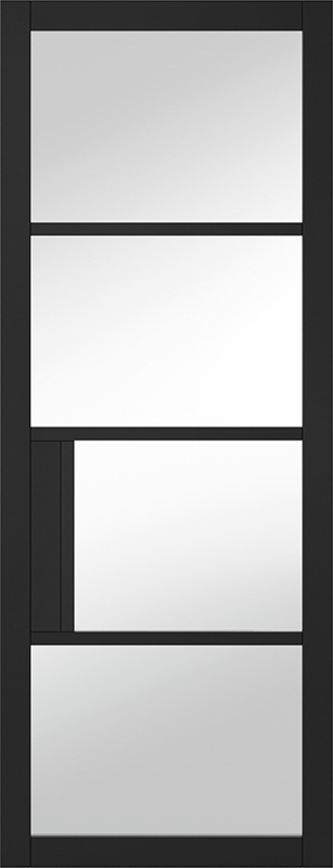 Black Chelsea Glazed 4L Clear - Standard - 1981 x 762 (30") x 35mm