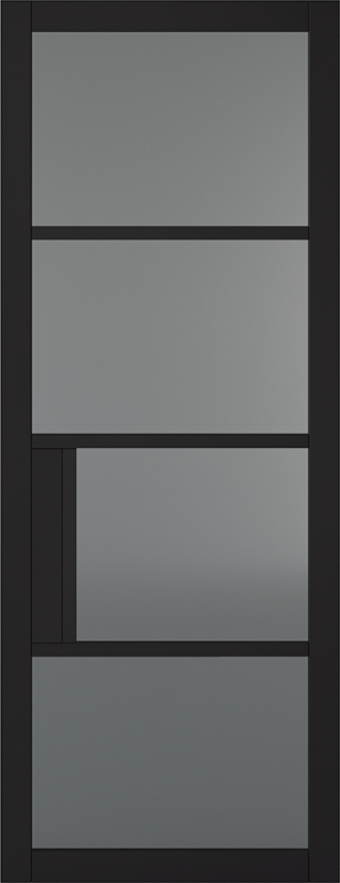 Black Chelsea Glazed 4L Tinted - Standard - 1981 x 686 (27") x 35mm