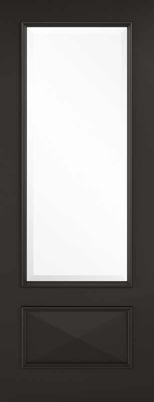 Black Knightsbridge Glazed 1L - Black - 1981 x 762 (30") x 35mm