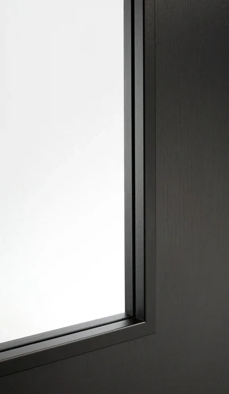 Black Laminate Monaco Glazed 2 - Black Laminate - 1981 x 762 (30") x 35mm