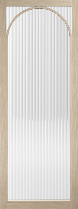 Blonde Oak Melrose Reeded Glazed - Blonde Oak - 1981 x 686 (27") x 35mm