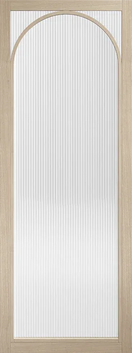 Blonde Oak Melrose Reeded Glazed - Blonde Oak - 1981 x 686 (27") x 35mm