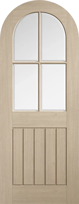 Blonde Oak Mexicano Arched Glazed - Standard - 1981 x 838 (33") x 35mm