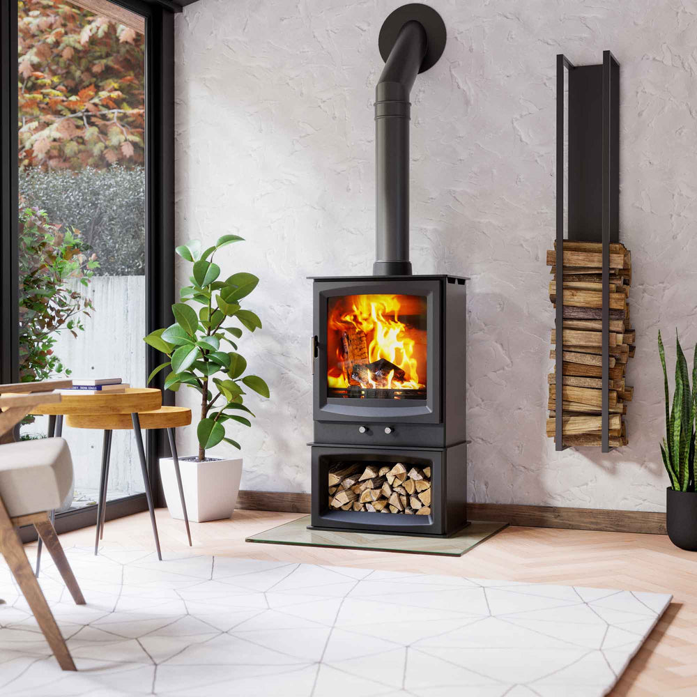 Burnbright 6.7kW Multi Fuel (Eco) w/ Logstore Option - Interior View