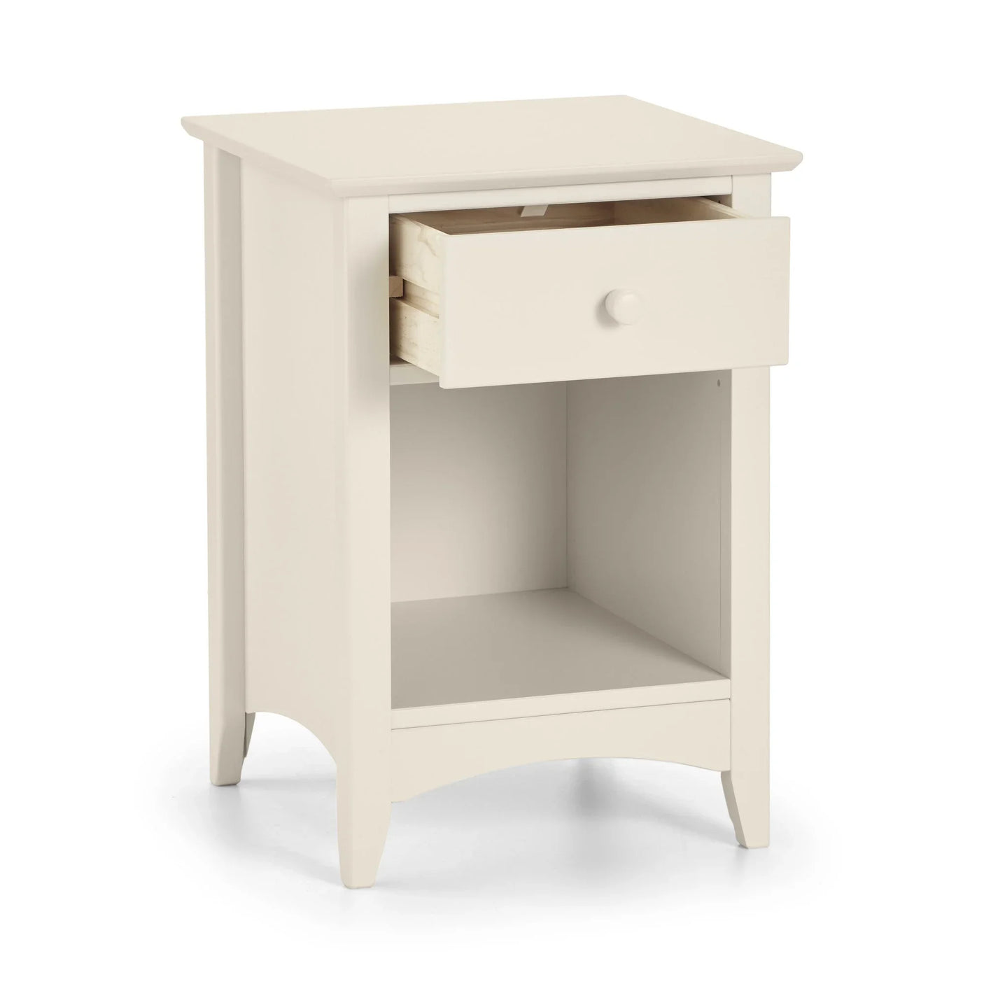 Cameo 1 Drawer Bedside - Ivory - CAM010