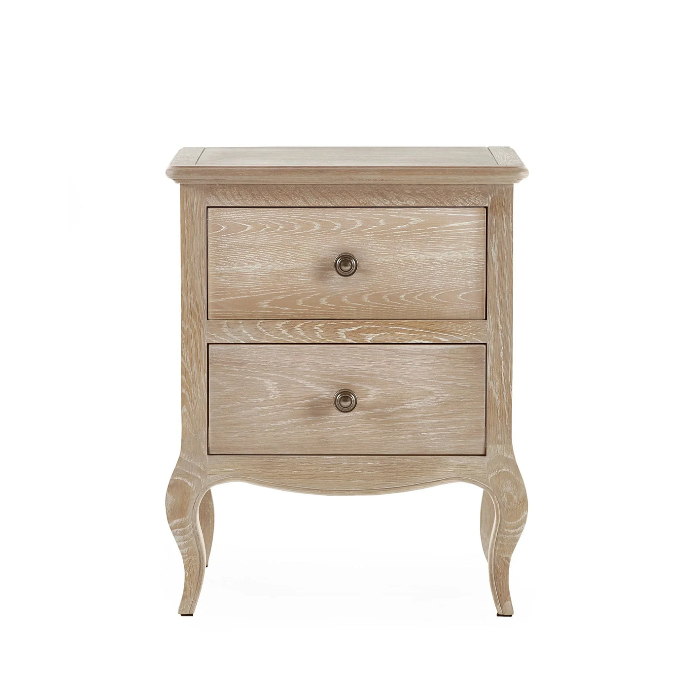 Camille 2 Drawer Bedside - Light Brown - CAM401