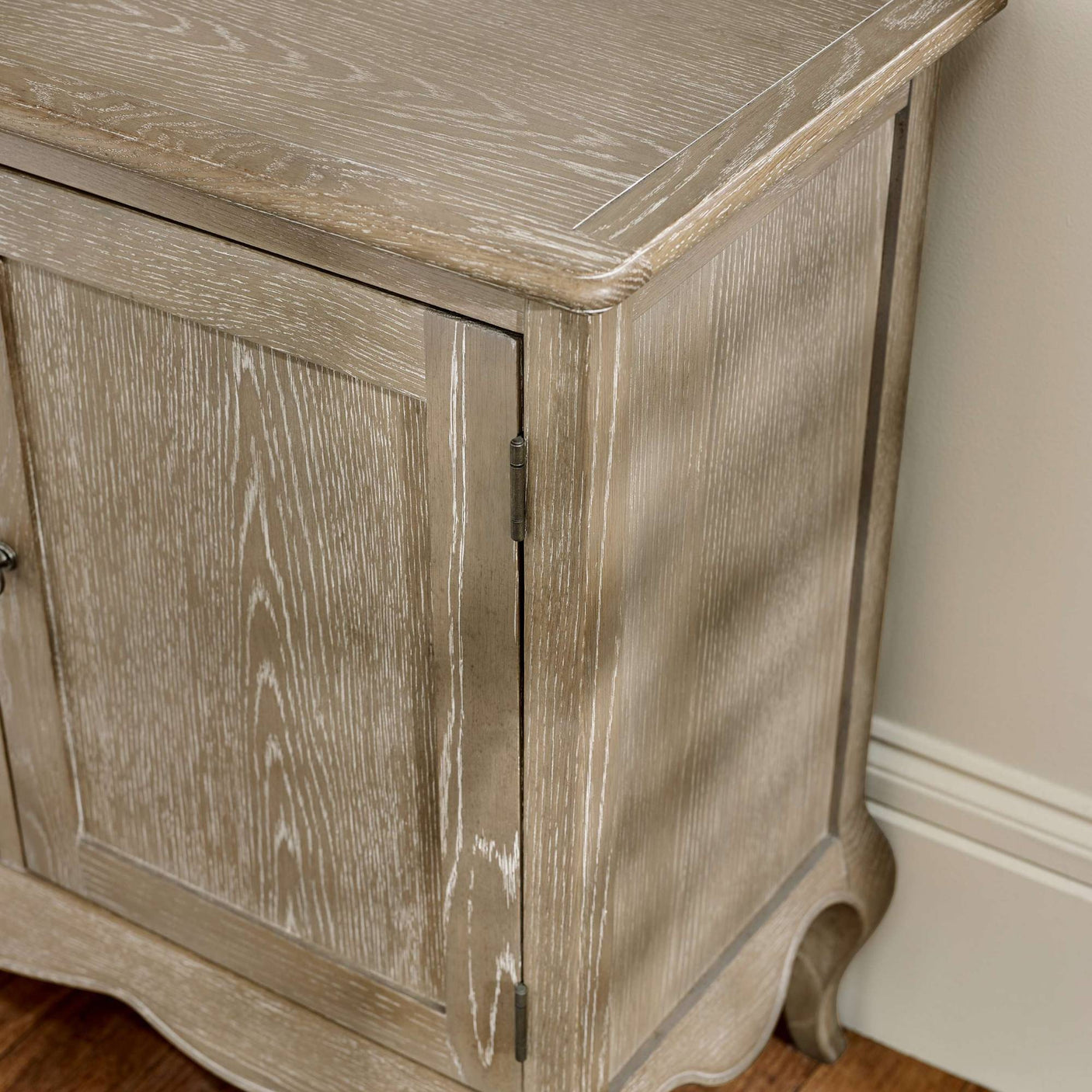 Camille French Style 2 Door 2 Drawer Sideboard Limed Oak
