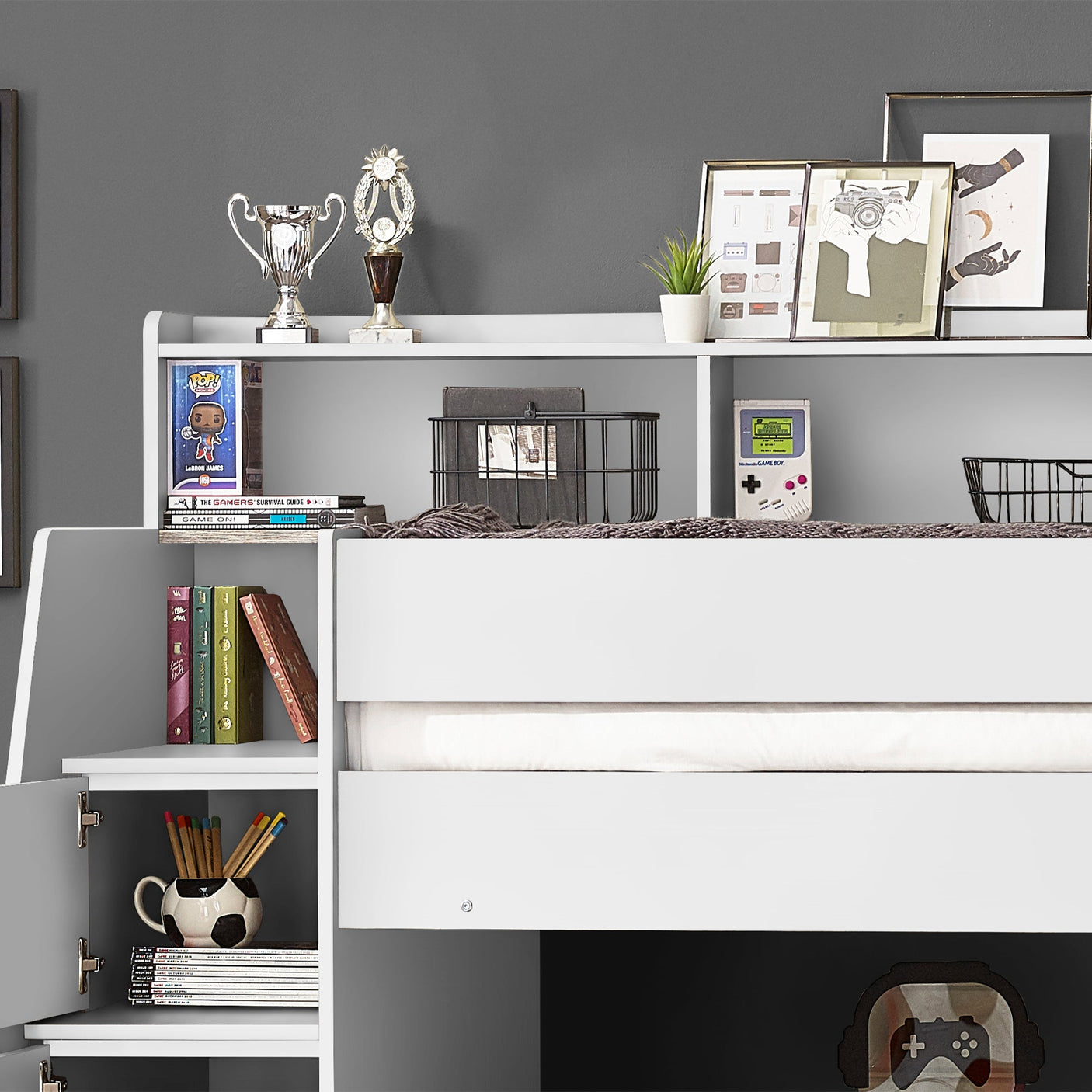 Camelot Staircase Bunk - Black - CAM811