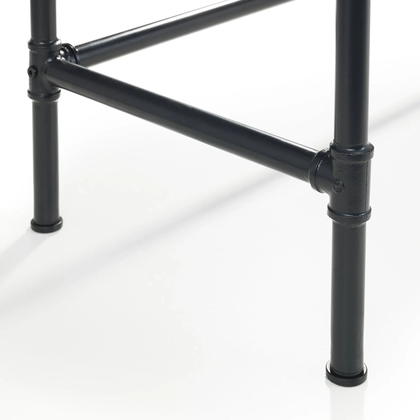 Carnegie Pipe Desk - Dark Brown - CAR501