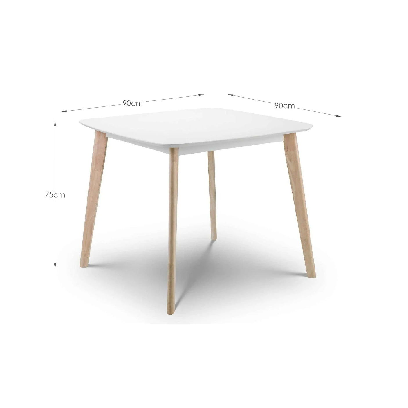Casa Square Dining Table - White - CAS101