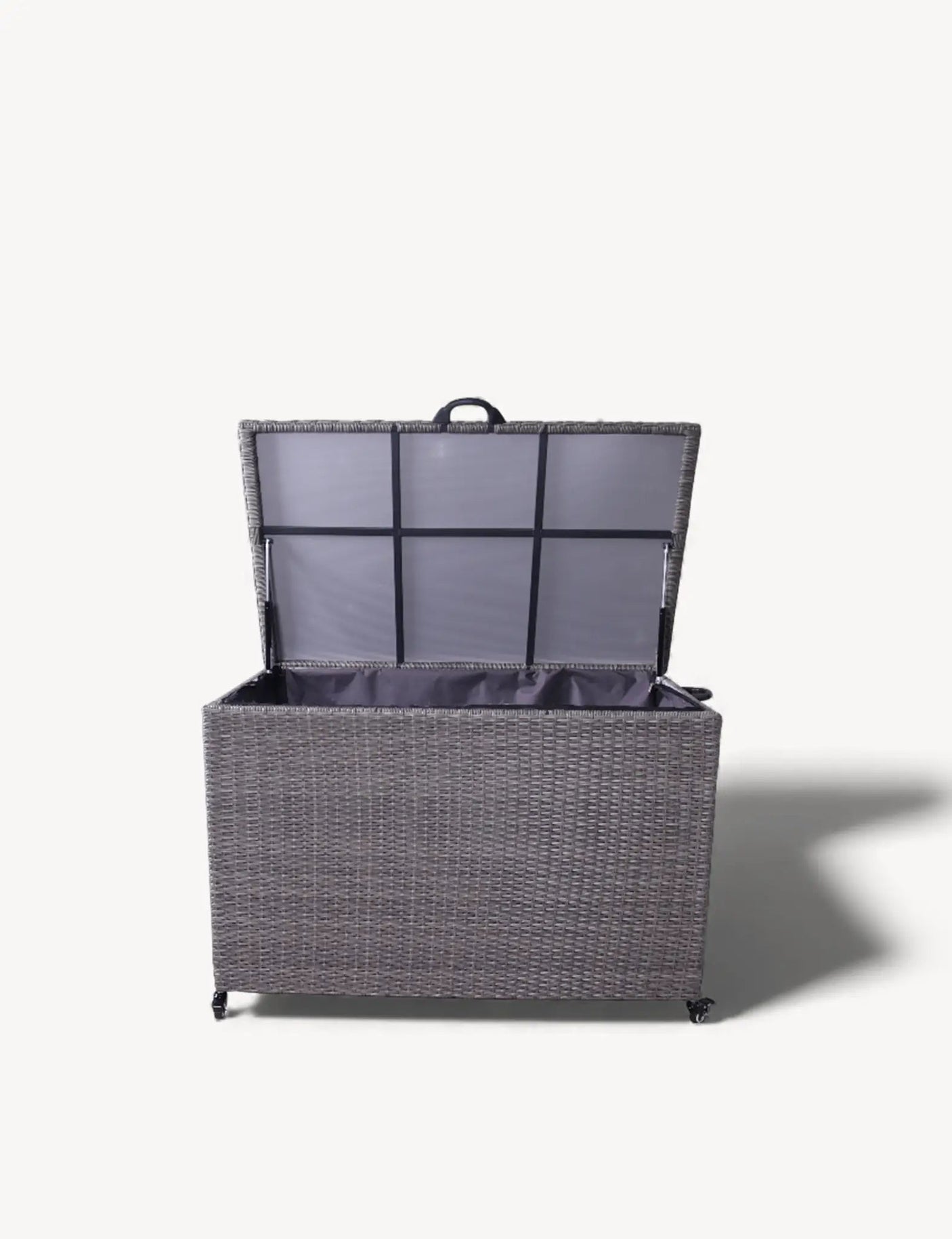 CHARCOAL Weave KD Cushion Storage Box 510L