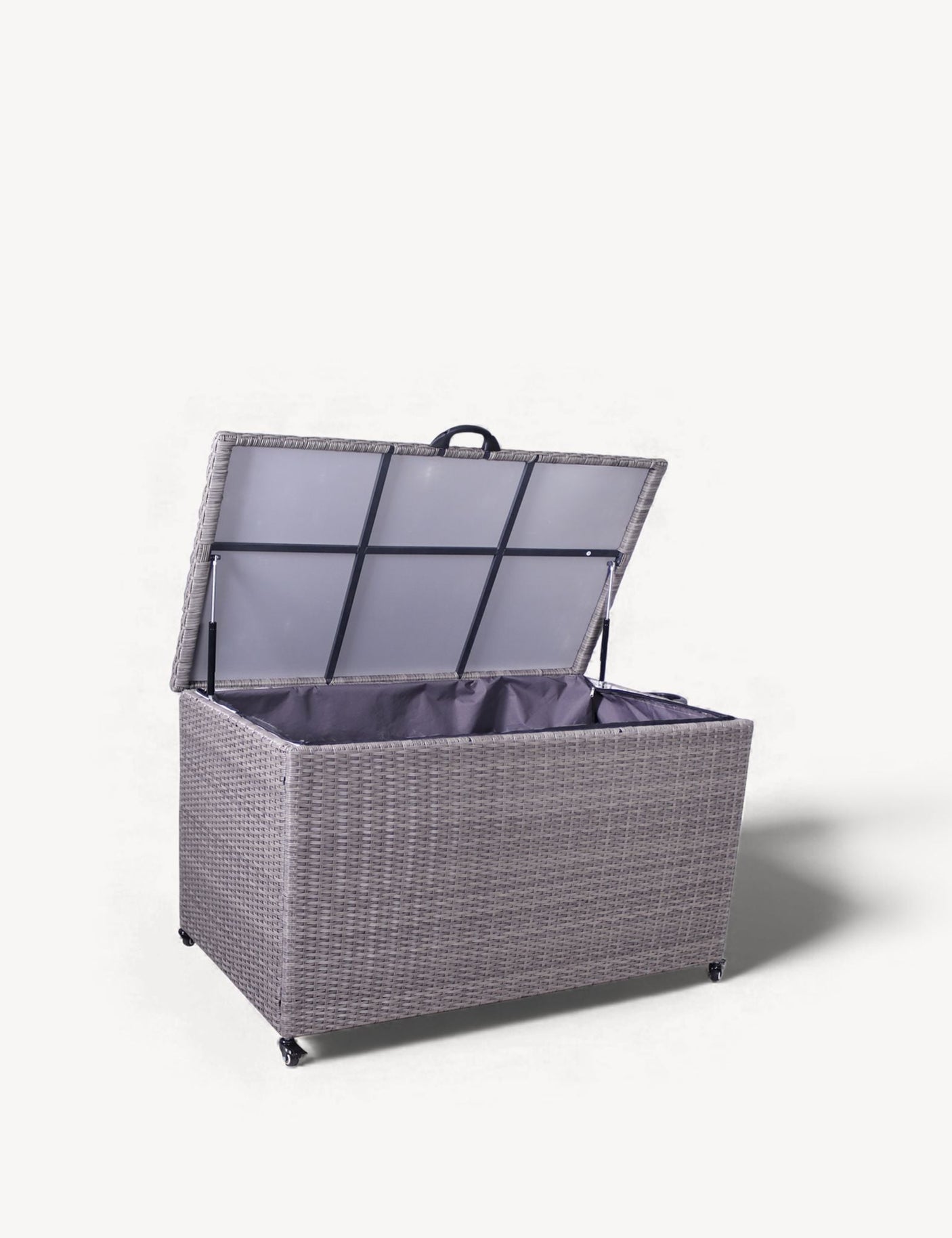 CHARCOAL Weave KD Cushion Storage Box 645L