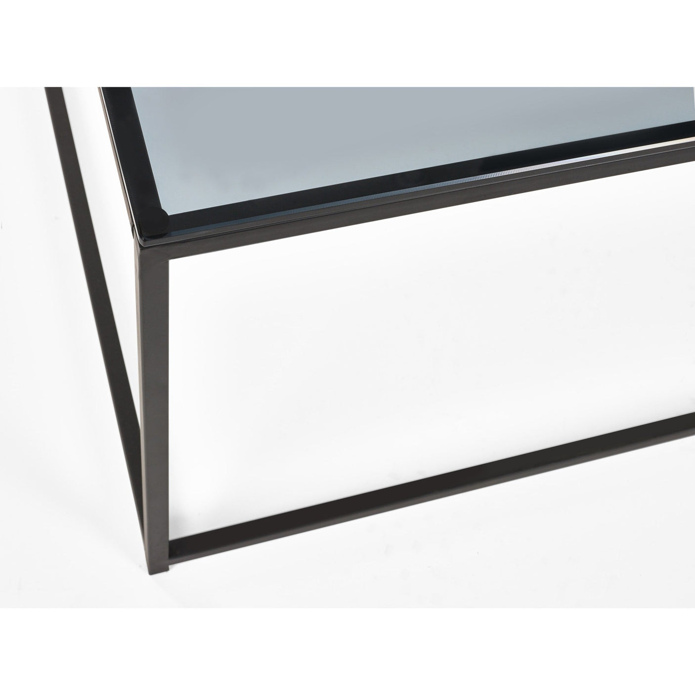 Chicago Coffee Table - Glass and Black - CHI012