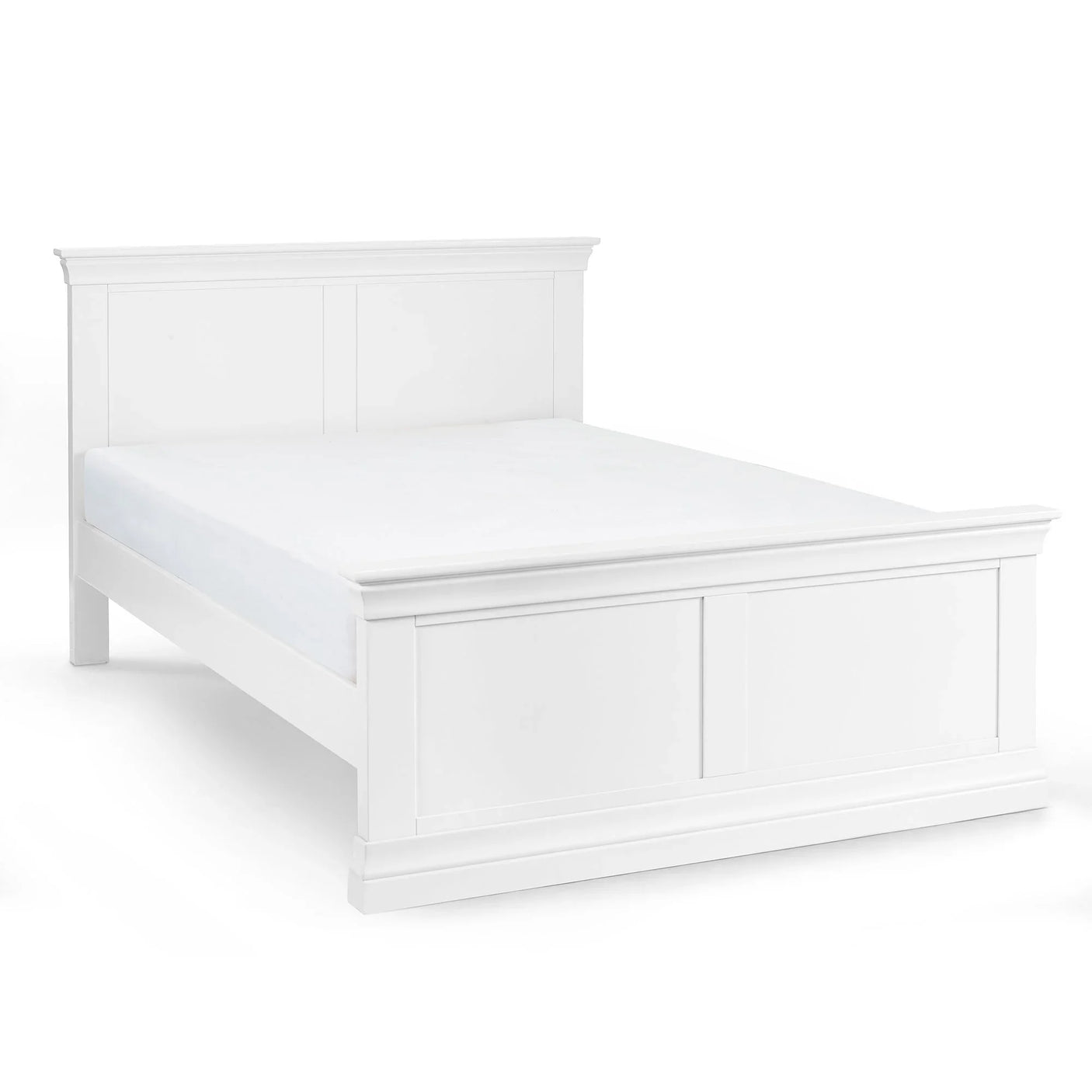 Clermont Bed - White / Double - CLE205