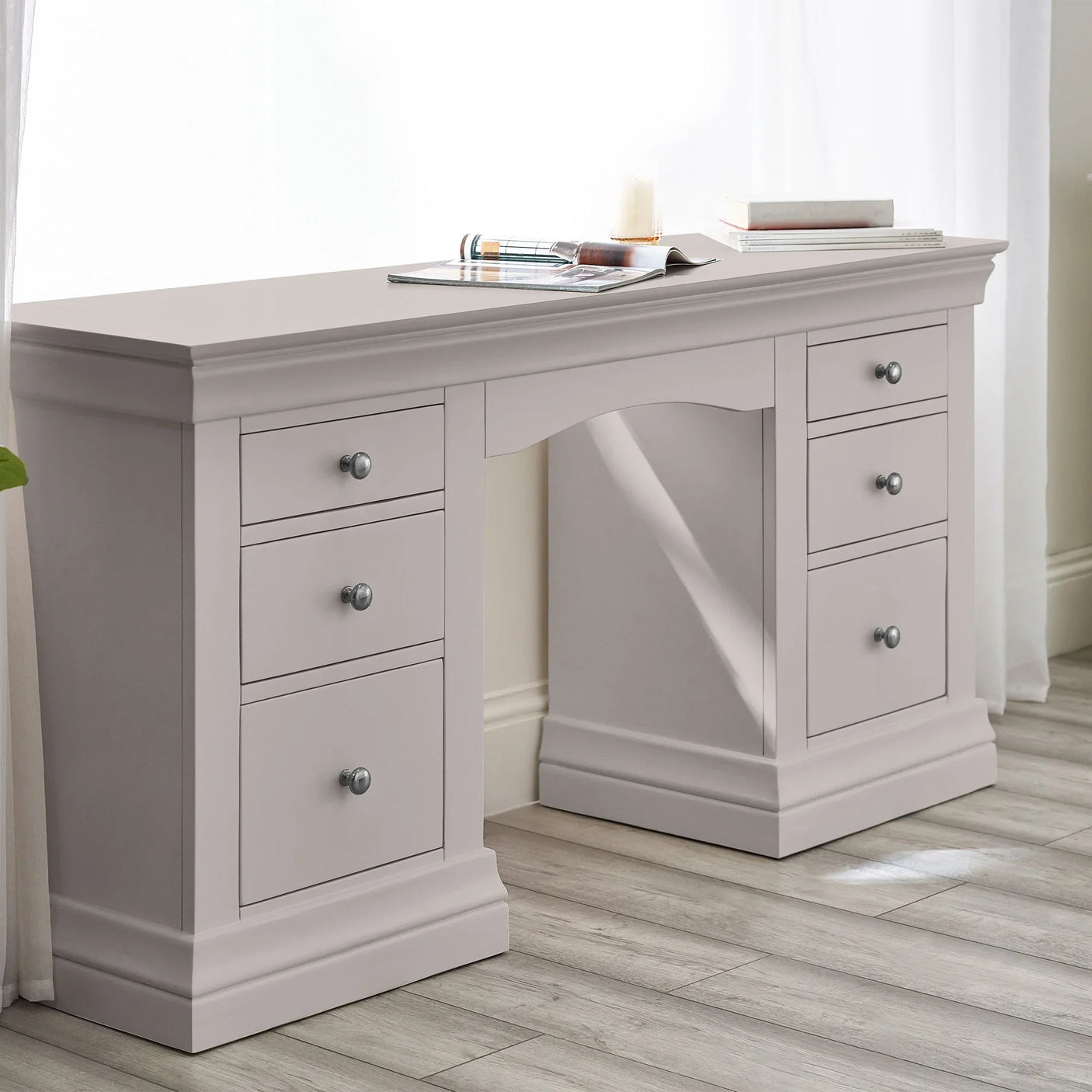 Clermont Dressing Table - White - CLE207