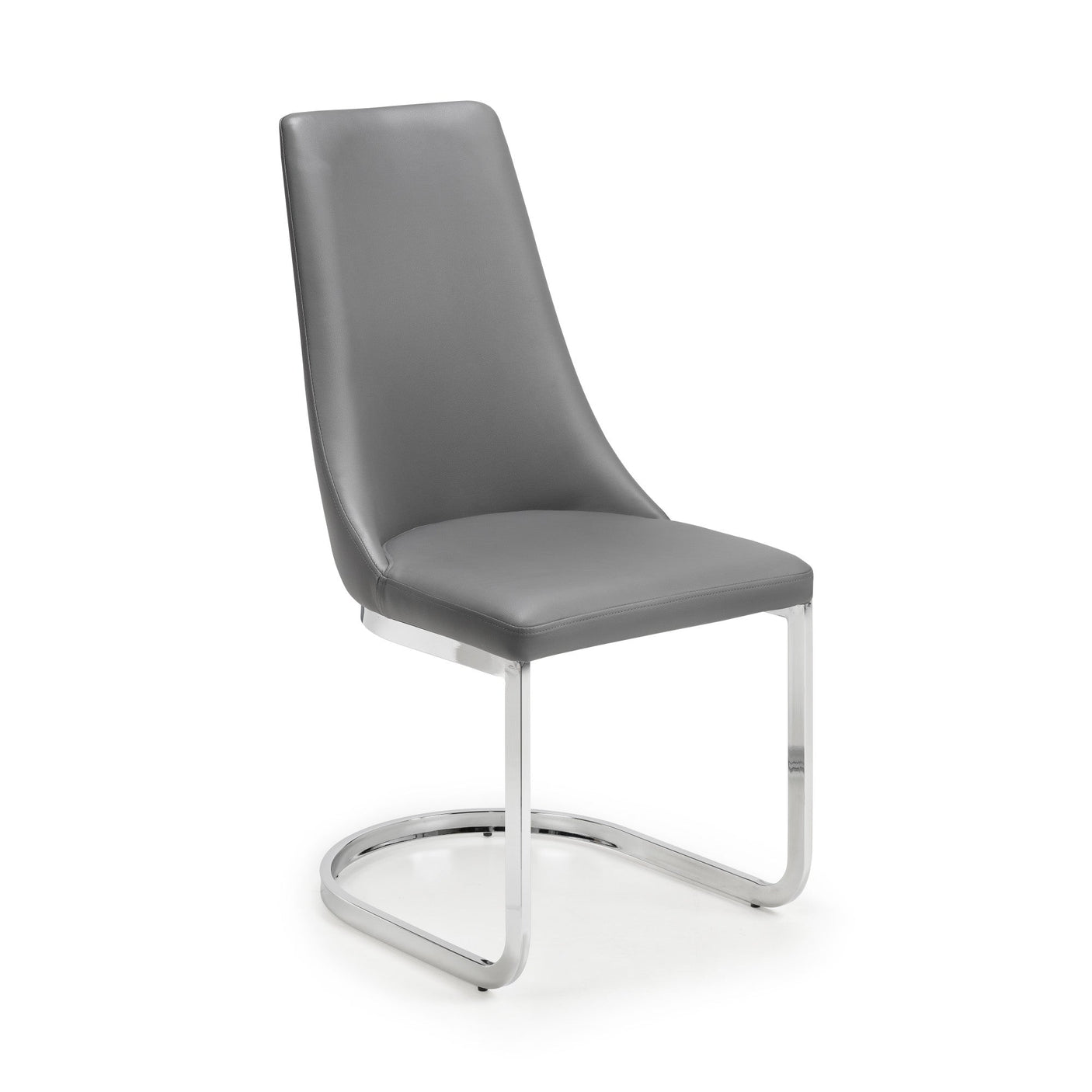 Como Cantilever Dining Chair (Set of 2) - Grey - COM103