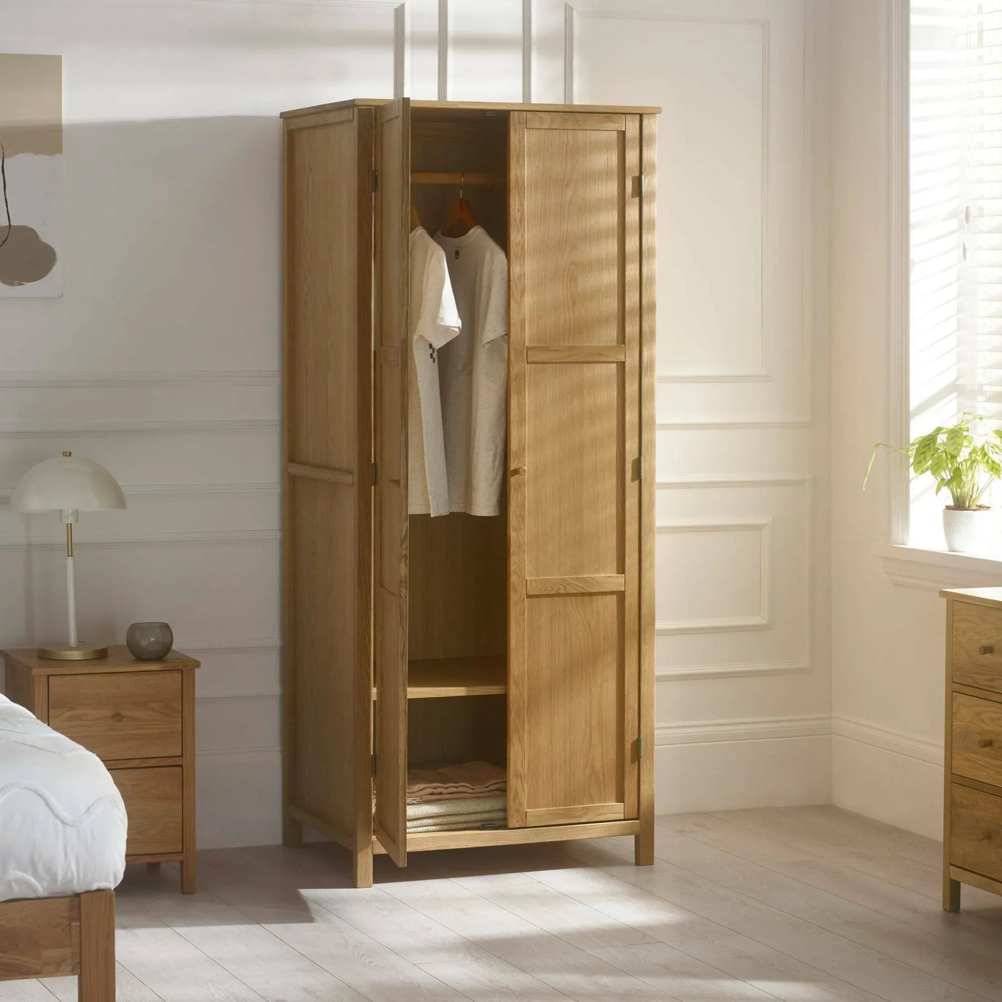 Coxmoor Wardrobe - Light Brown - COX306
