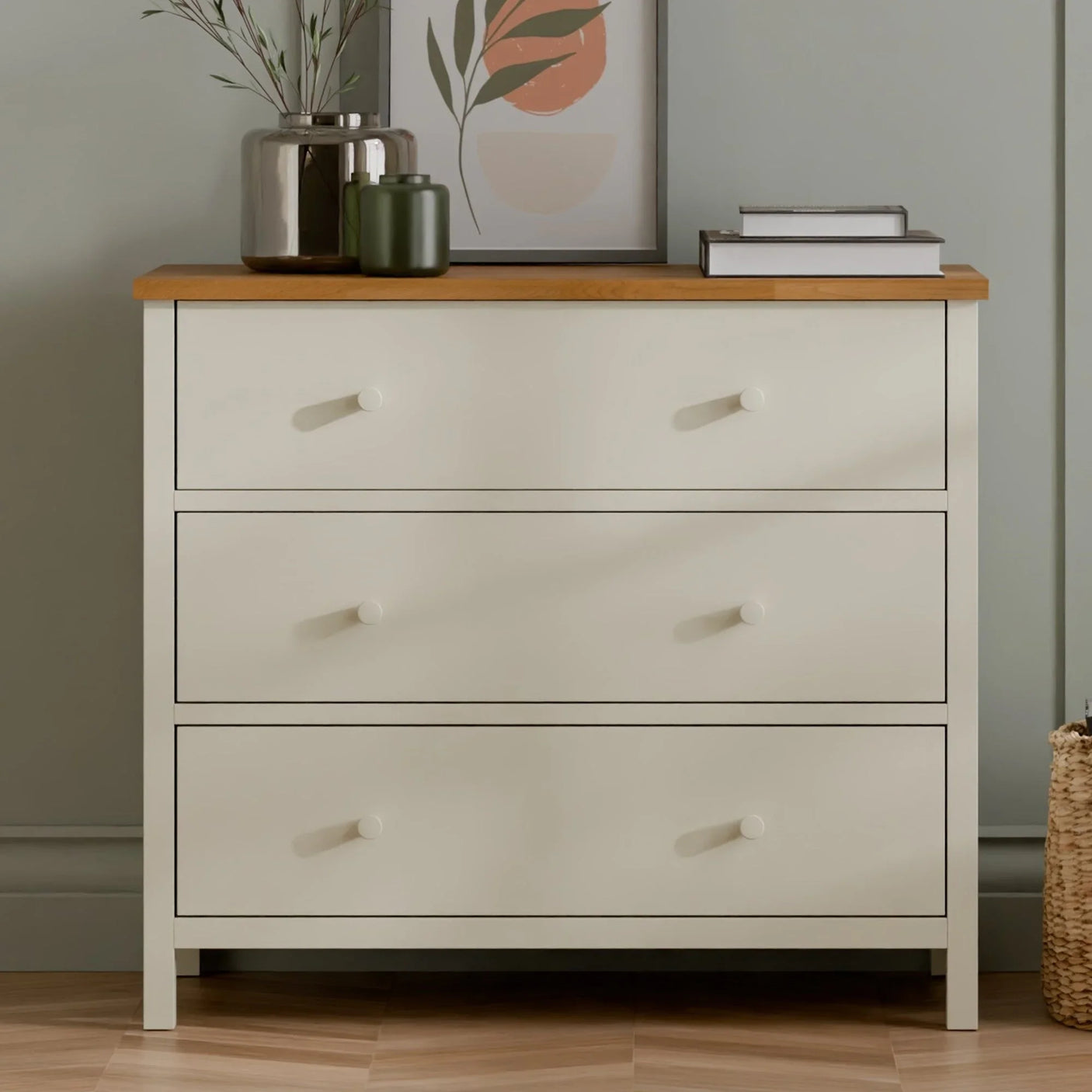Coxmoor 3 Drawer Chest - Light Brown - COX303