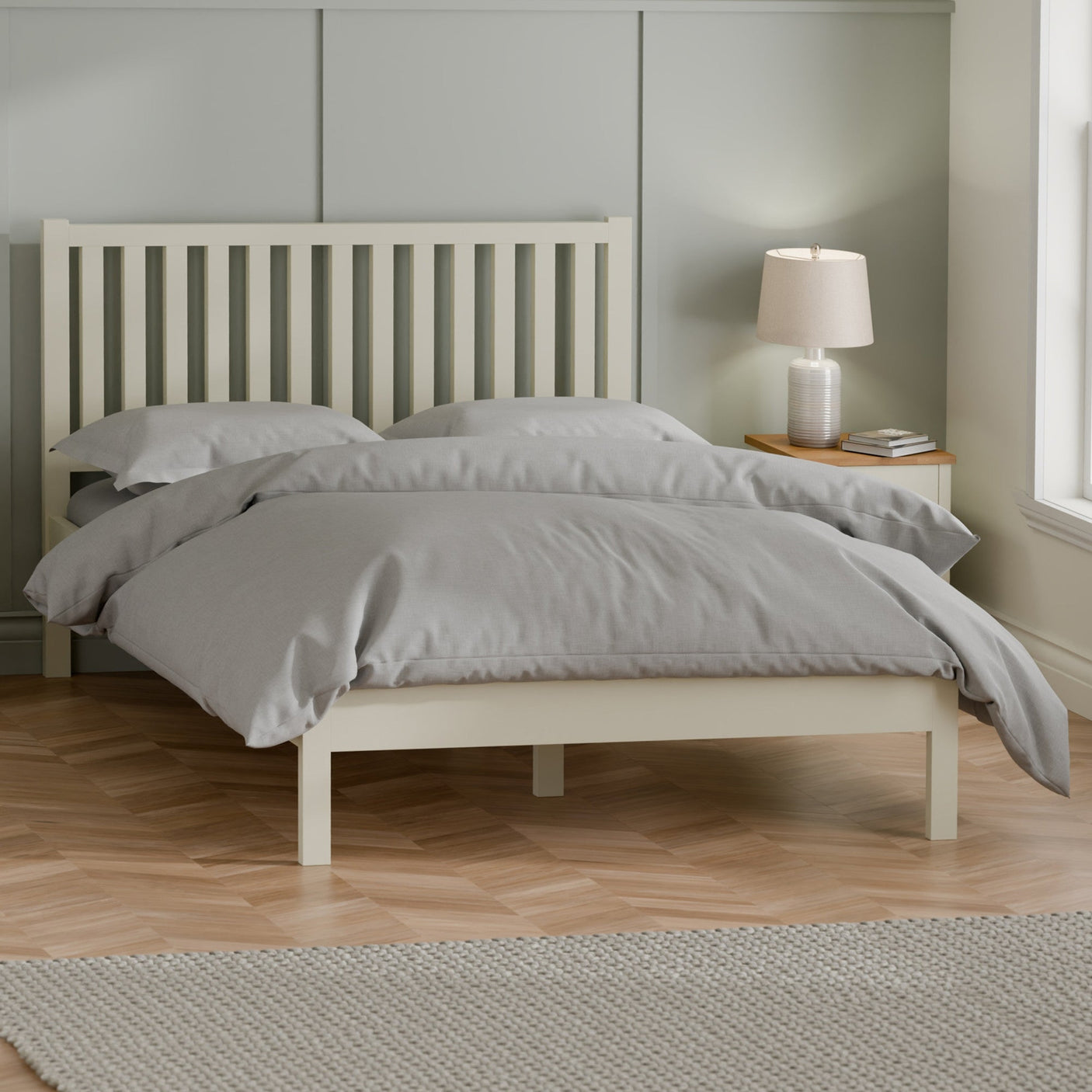 Coxmoor Bed - Light Brown / Double - COX307