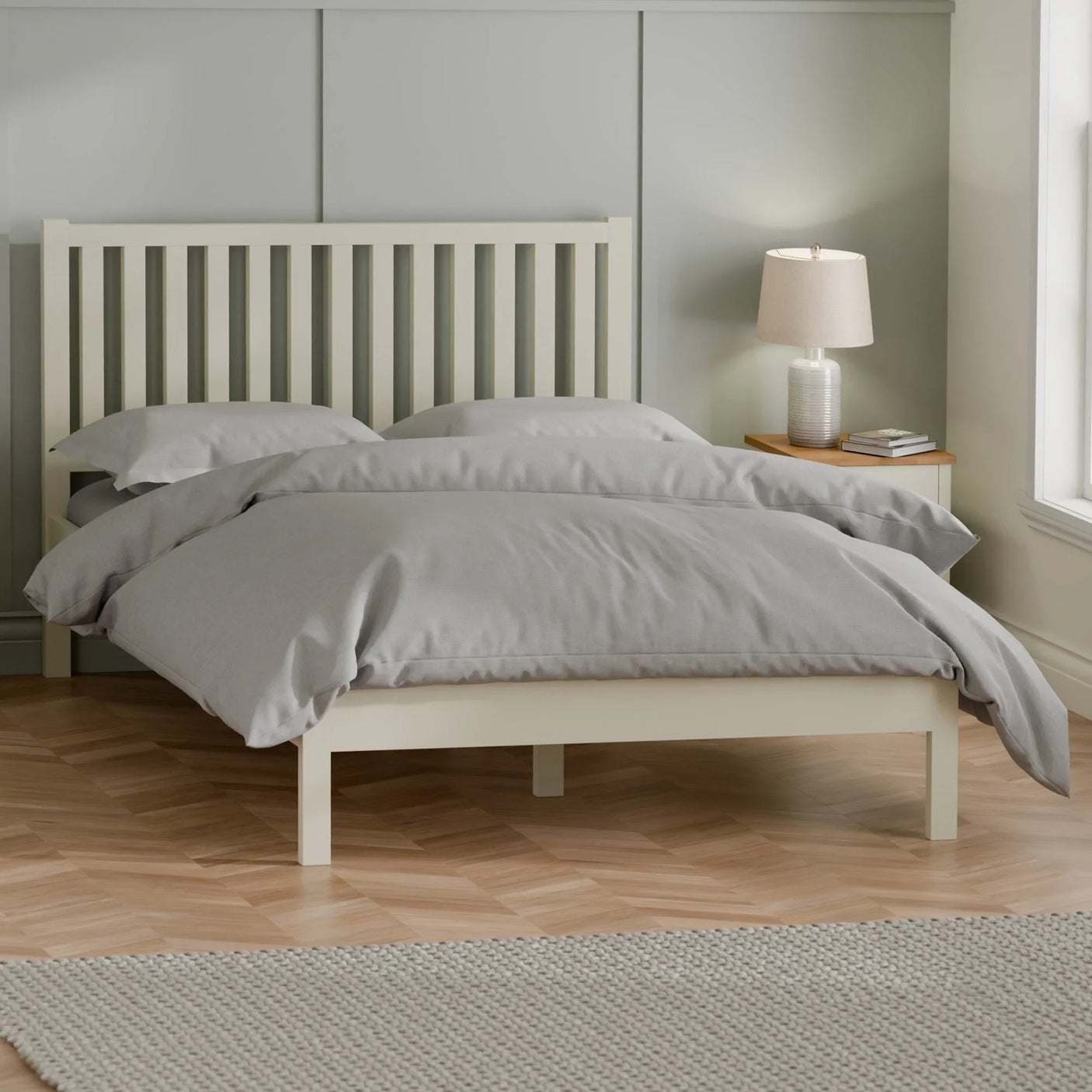Coxmoor Bed - Light Brown / Double - COX307