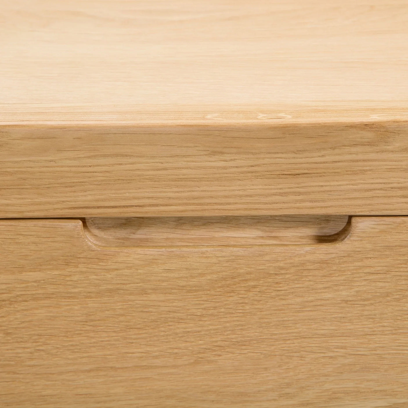 Curve 3 Drawer Bedside - Light Brown - CUR201