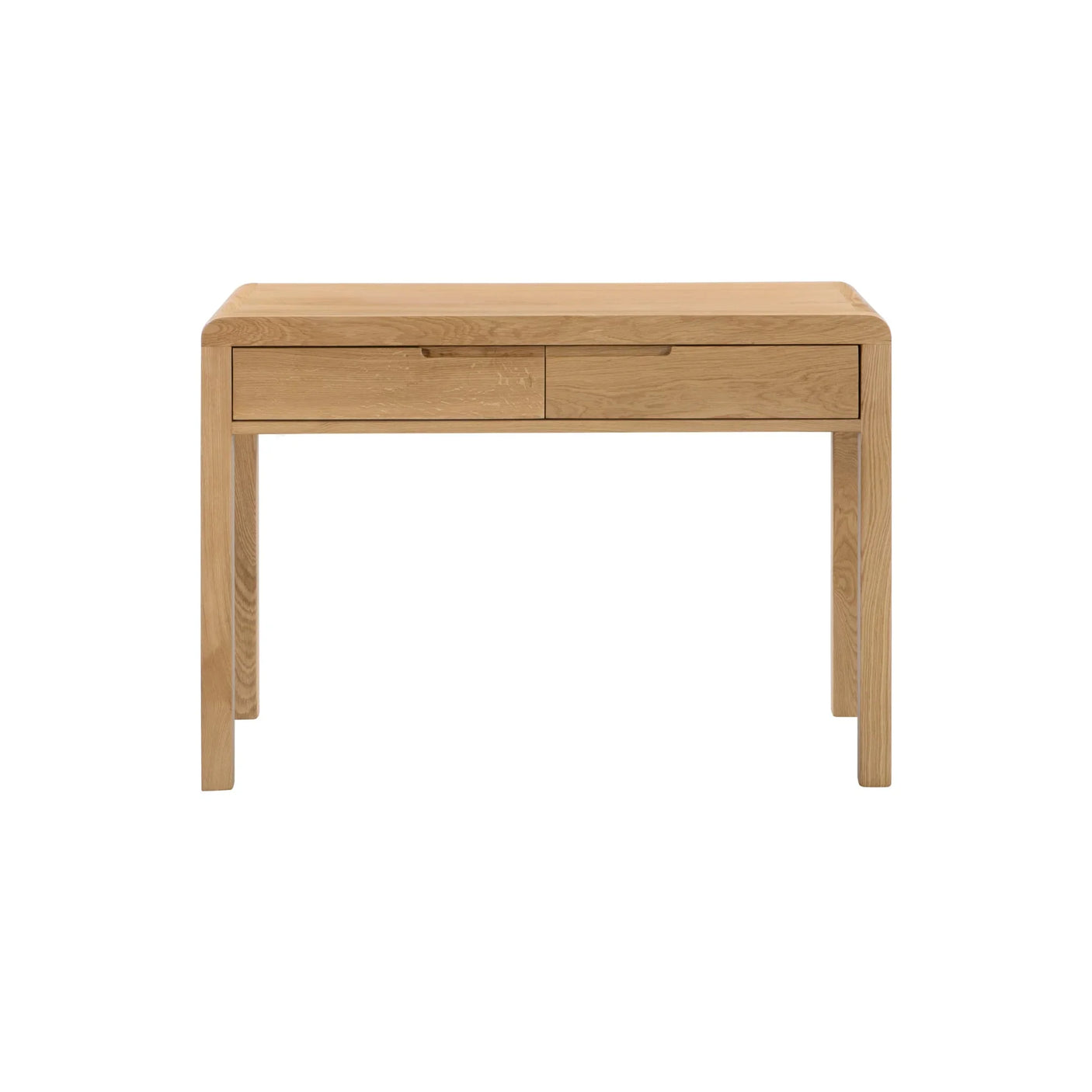 Curve 2 Drawer Dressing Table And Stool - Light Brown - CUR206