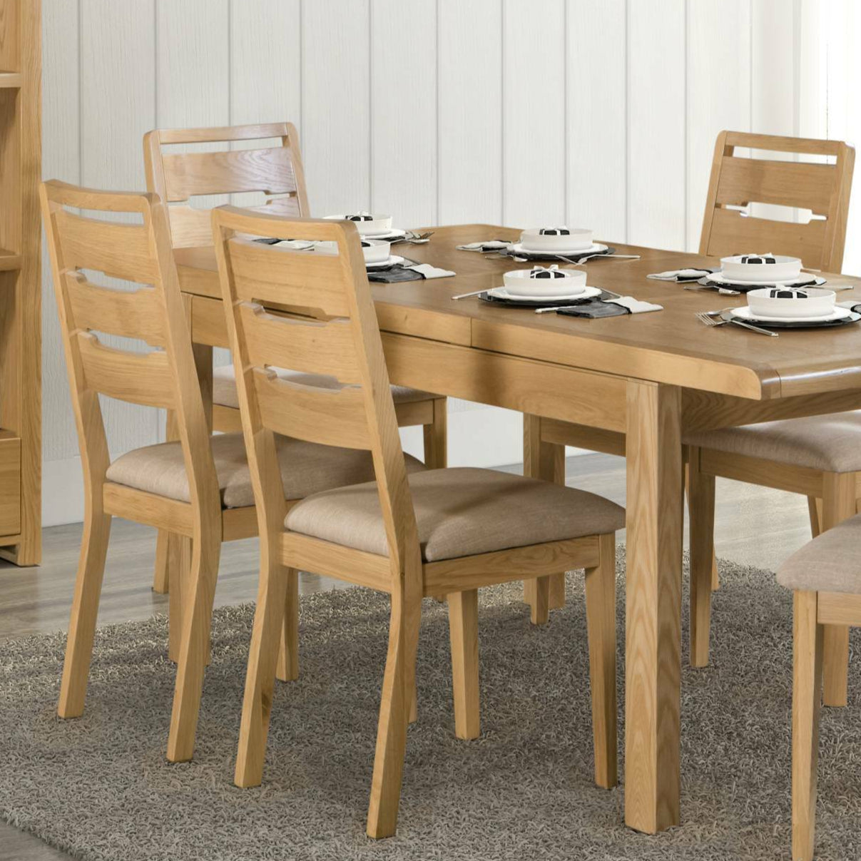 Curve Dining Chair (Set of 2) - Light Brown - CUR403