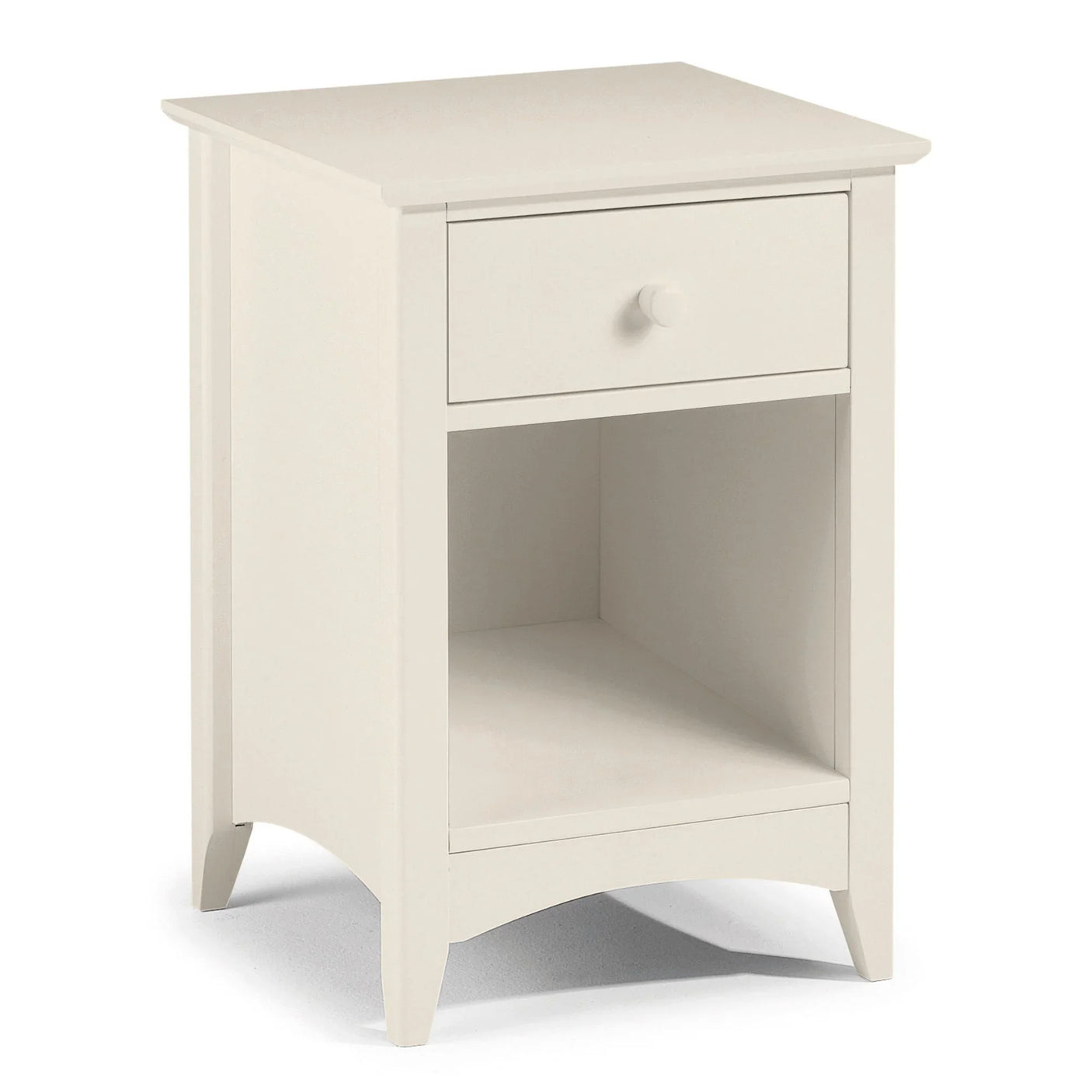 Cameo 1 Drawer Bedside - Ivory - CAM010