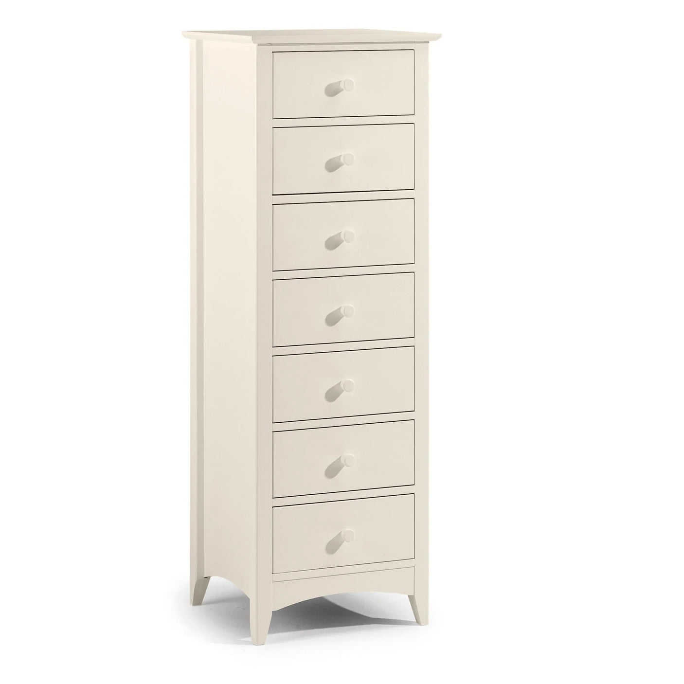 Cameo 7 Drawer Narrow Chest - Ivory - CAM004/2