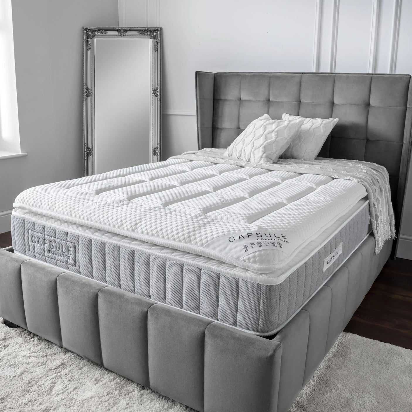 Capsule 3000 Pillow Top Mattress - White / Double - MAT076