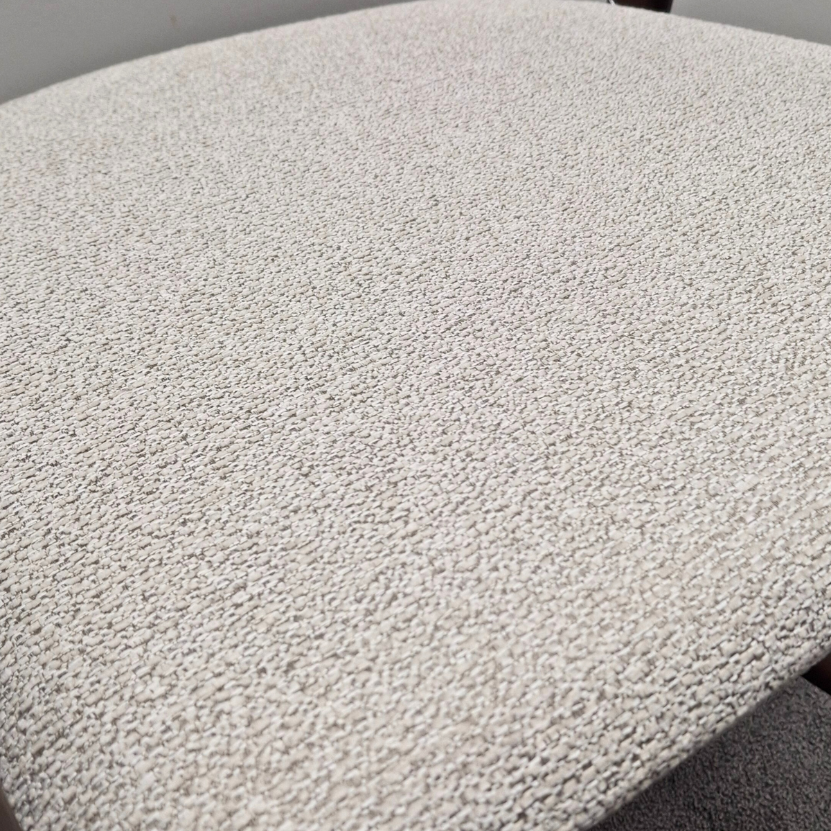 ALUXO Tess Walnut Barstool in Oatmeal Boucle