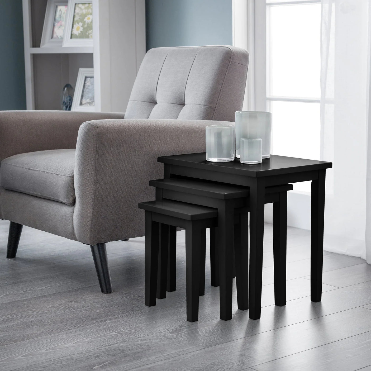 Cleo Nest Of Tables - Black - CLE102