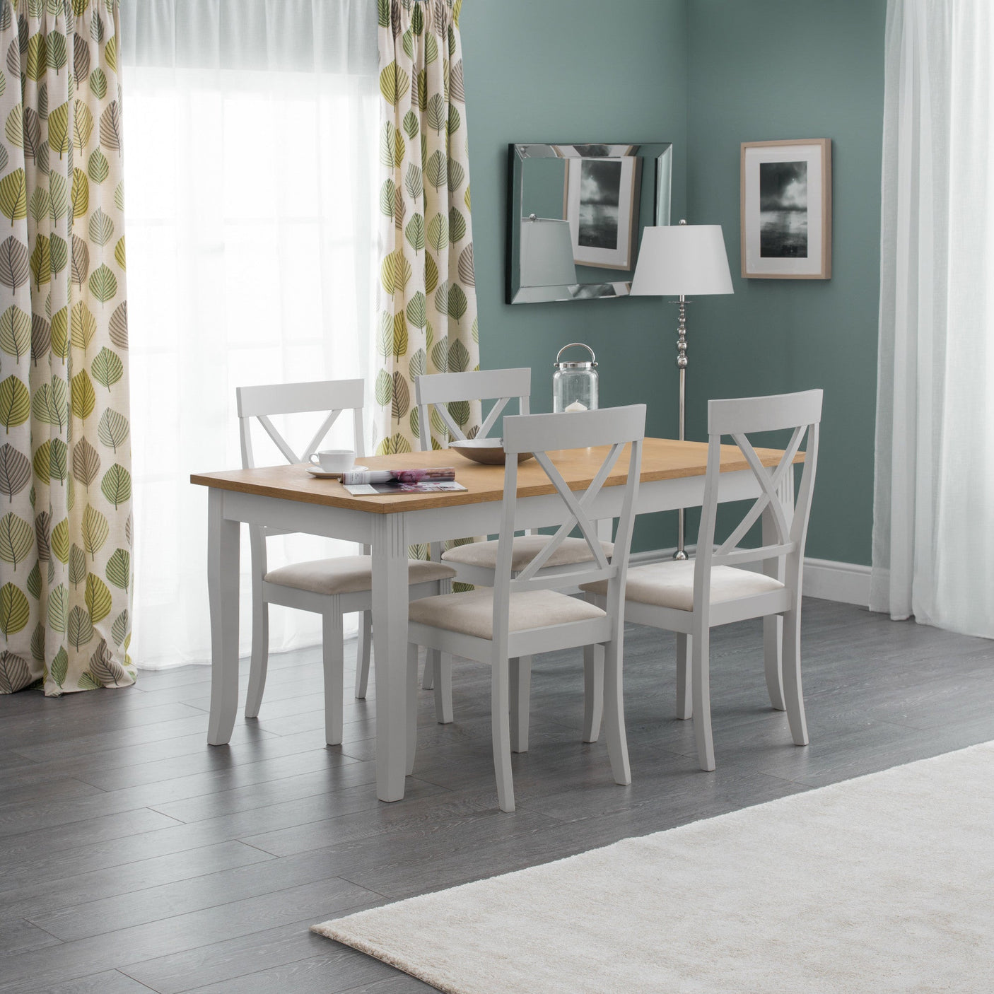 Davenport Dining Chair (Set of 2) - Grey - DAV203