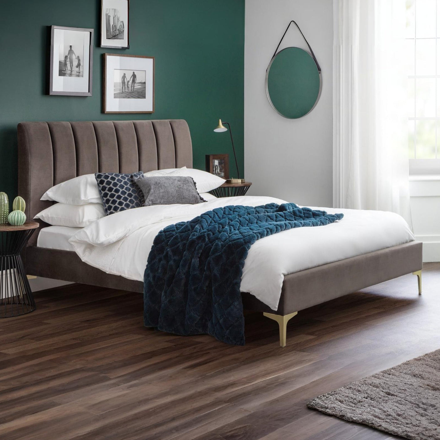 Deco Bed - Grey / Double - DEC001