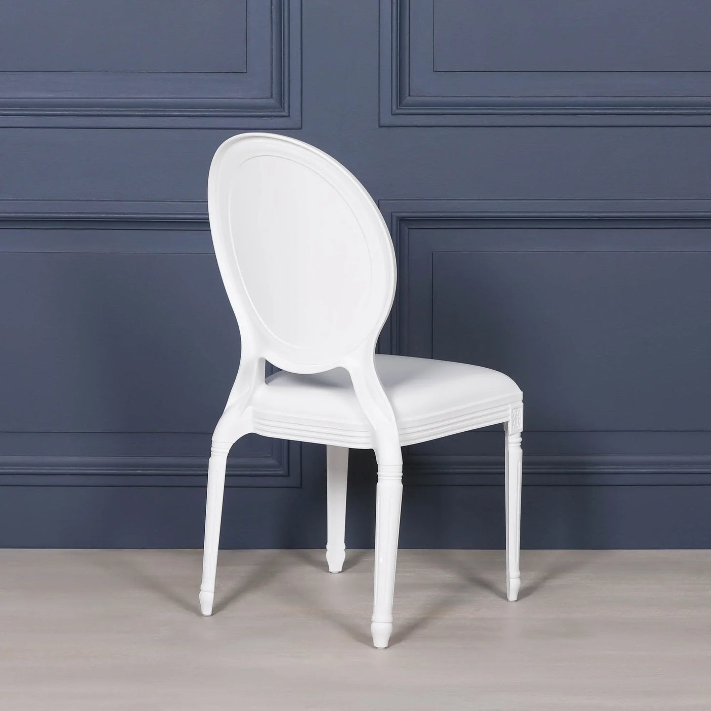 White Louis Chair