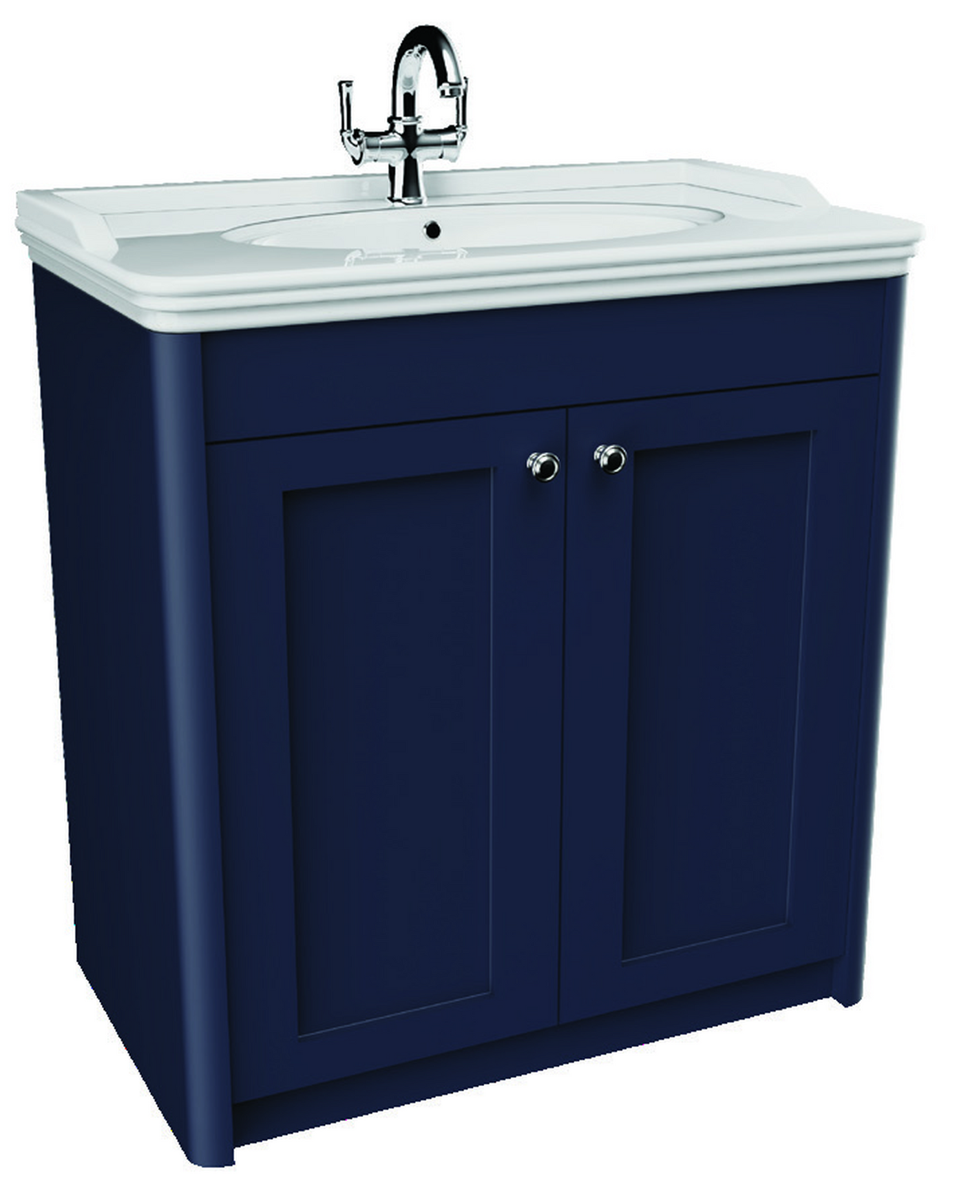 Devon 800mm 2 Door Floor Standing Unit Midnight Blue