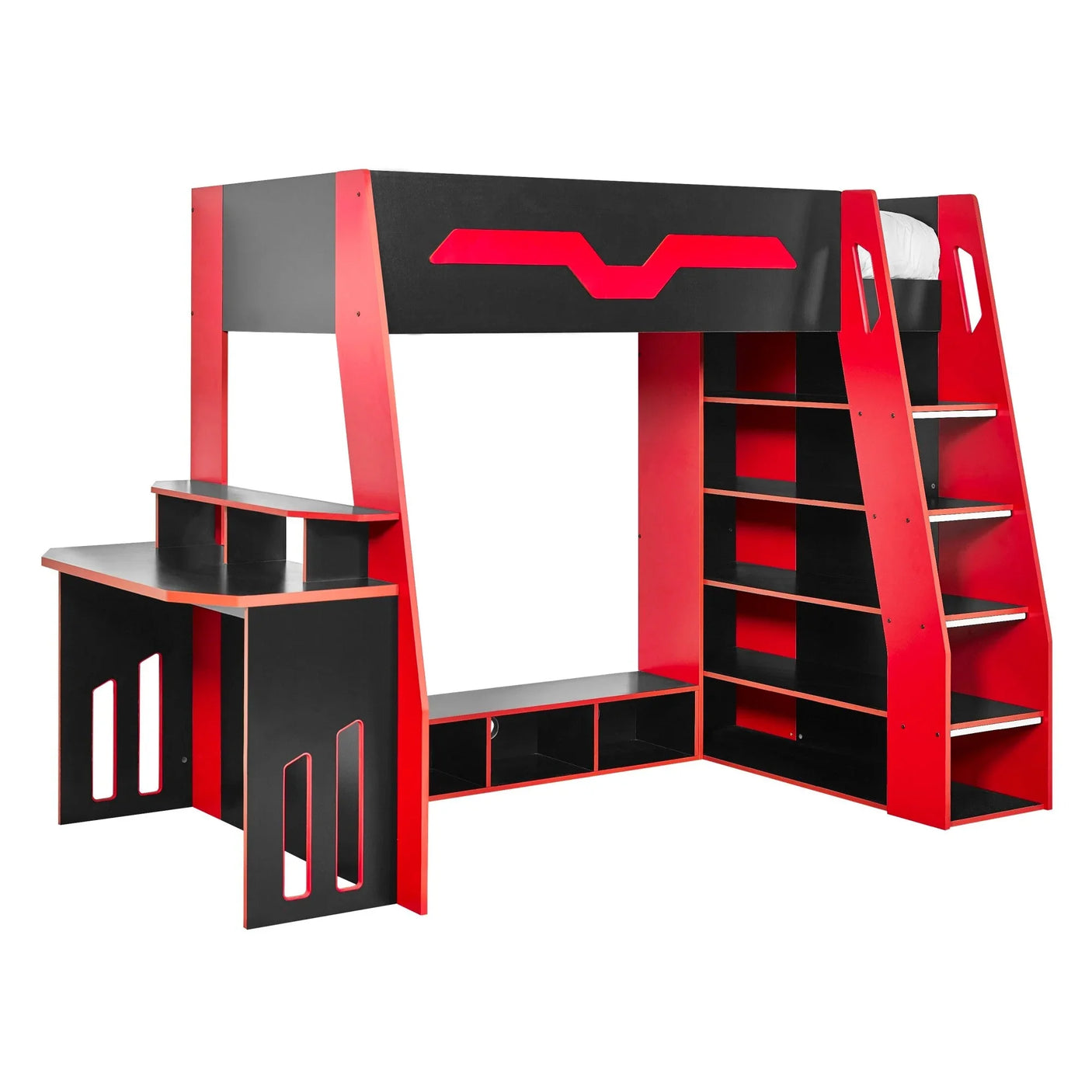 Eagle Gaming Highsleeper - Black and Red - EAG001