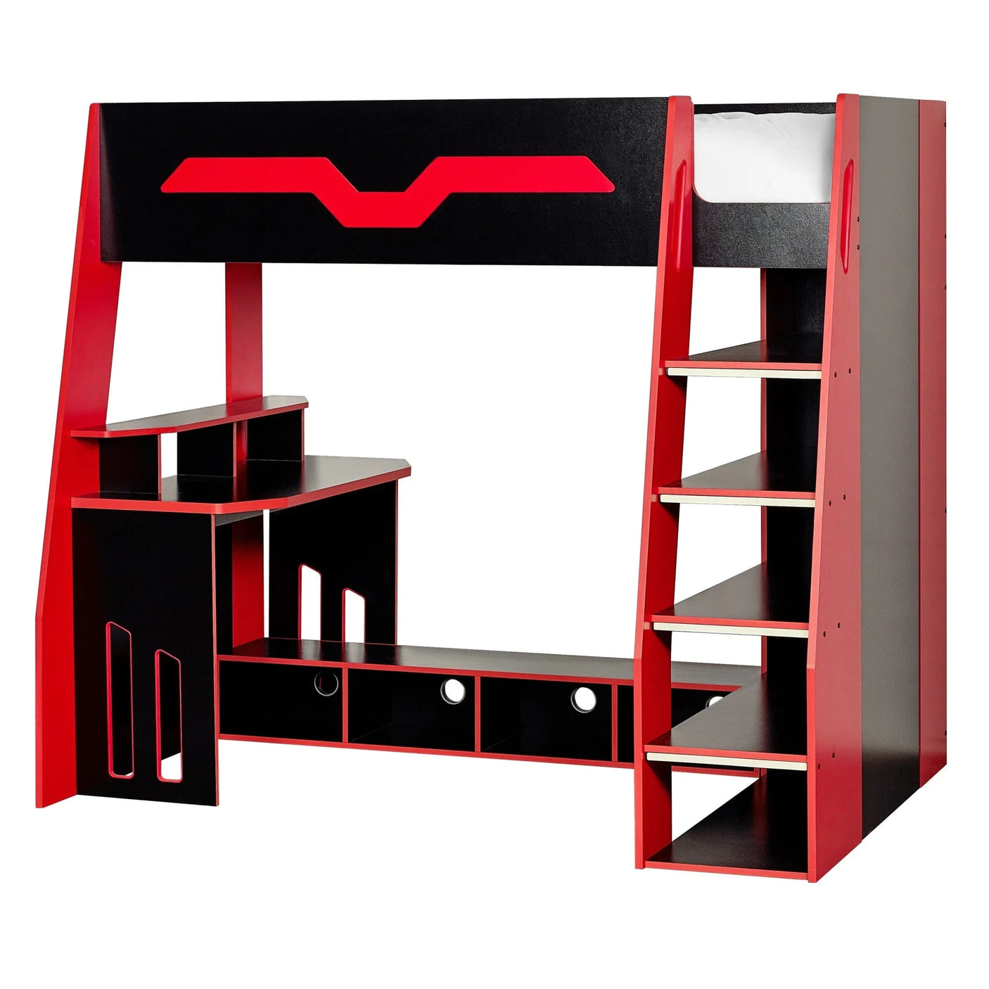 Eagle Gaming Highsleeper - Black and Red - EAG001