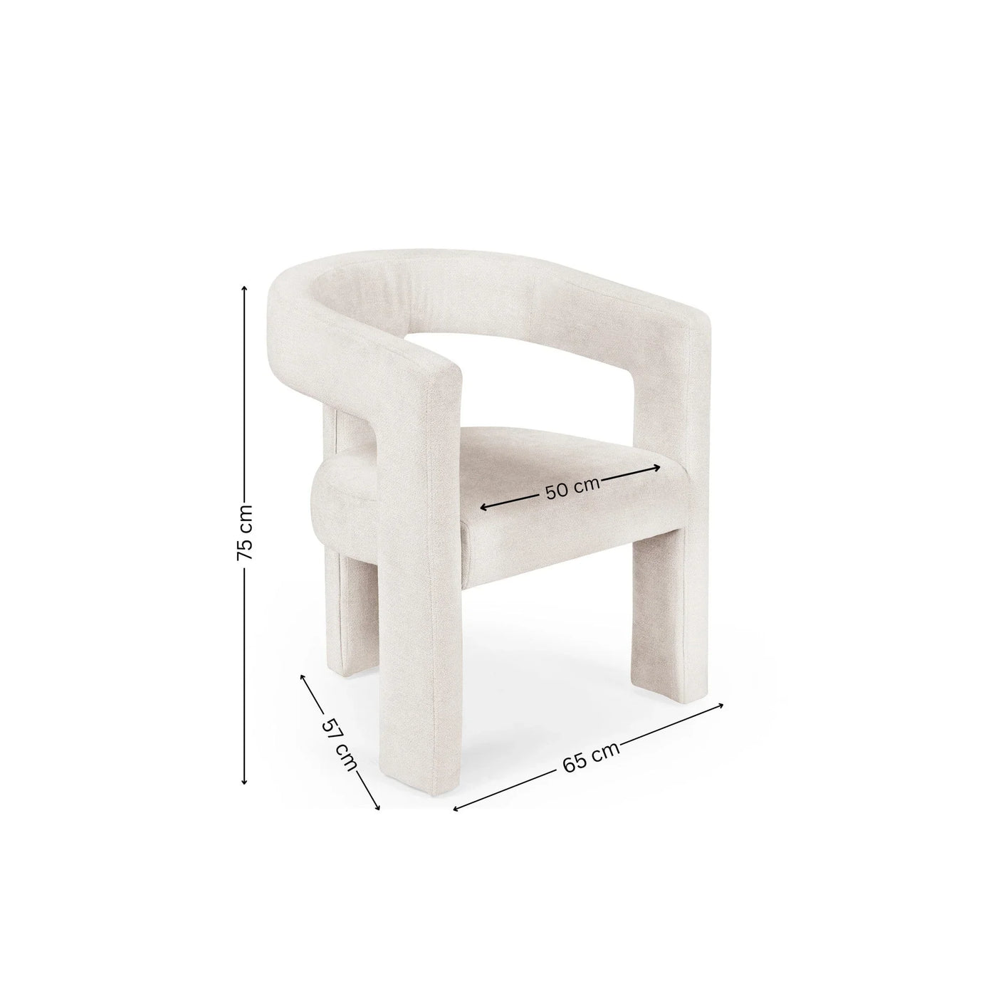 Elara Chair - White - ELA001