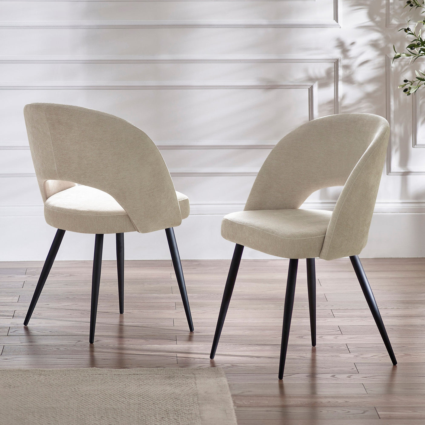 Ella Dining Chair (Set of 2) - Beige - ELL011