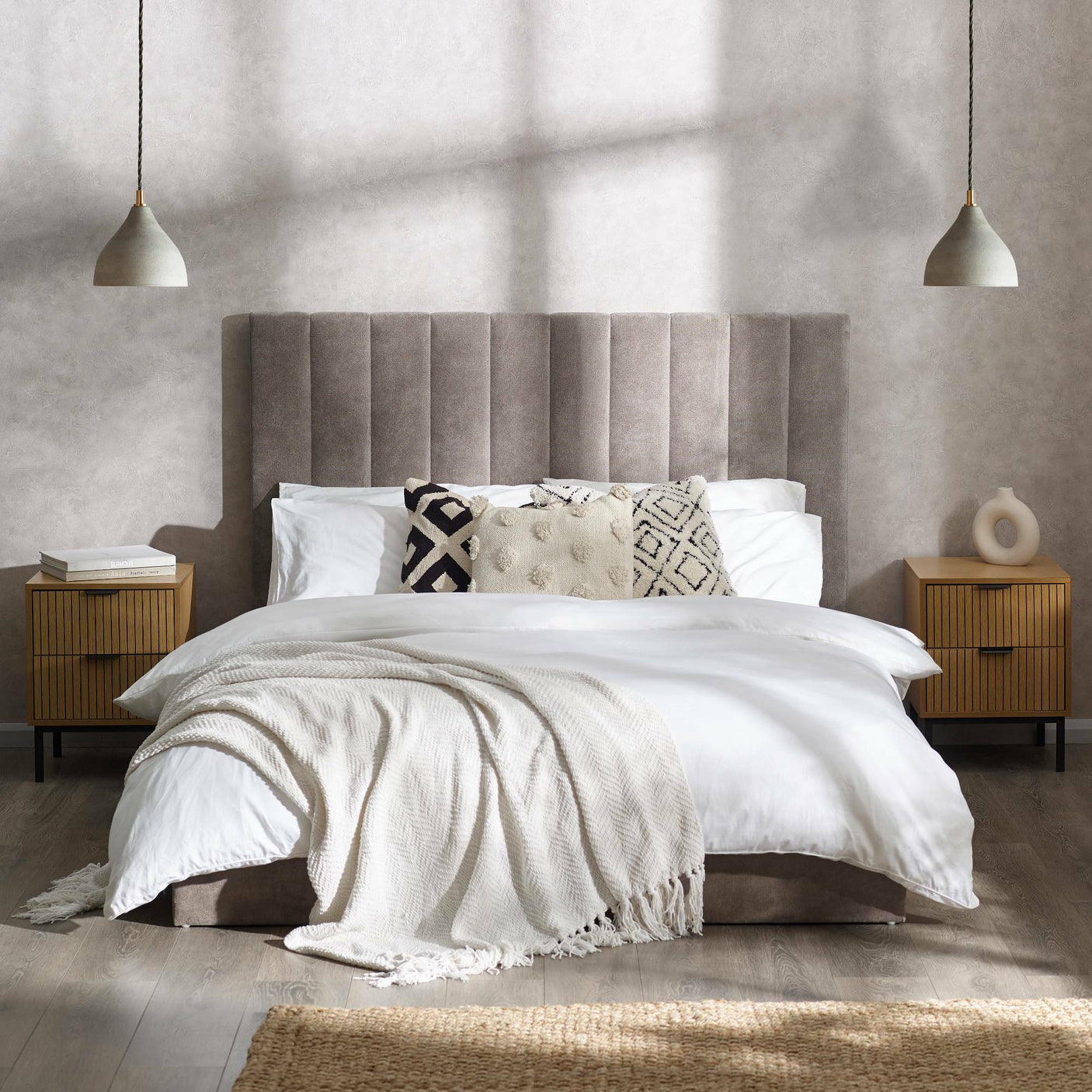 Eloise Bed - Grey / Double - ELO002
