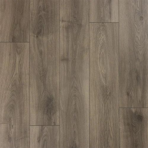 Espresso oak effect wood flooring planks with realistic grain texture and matte finish