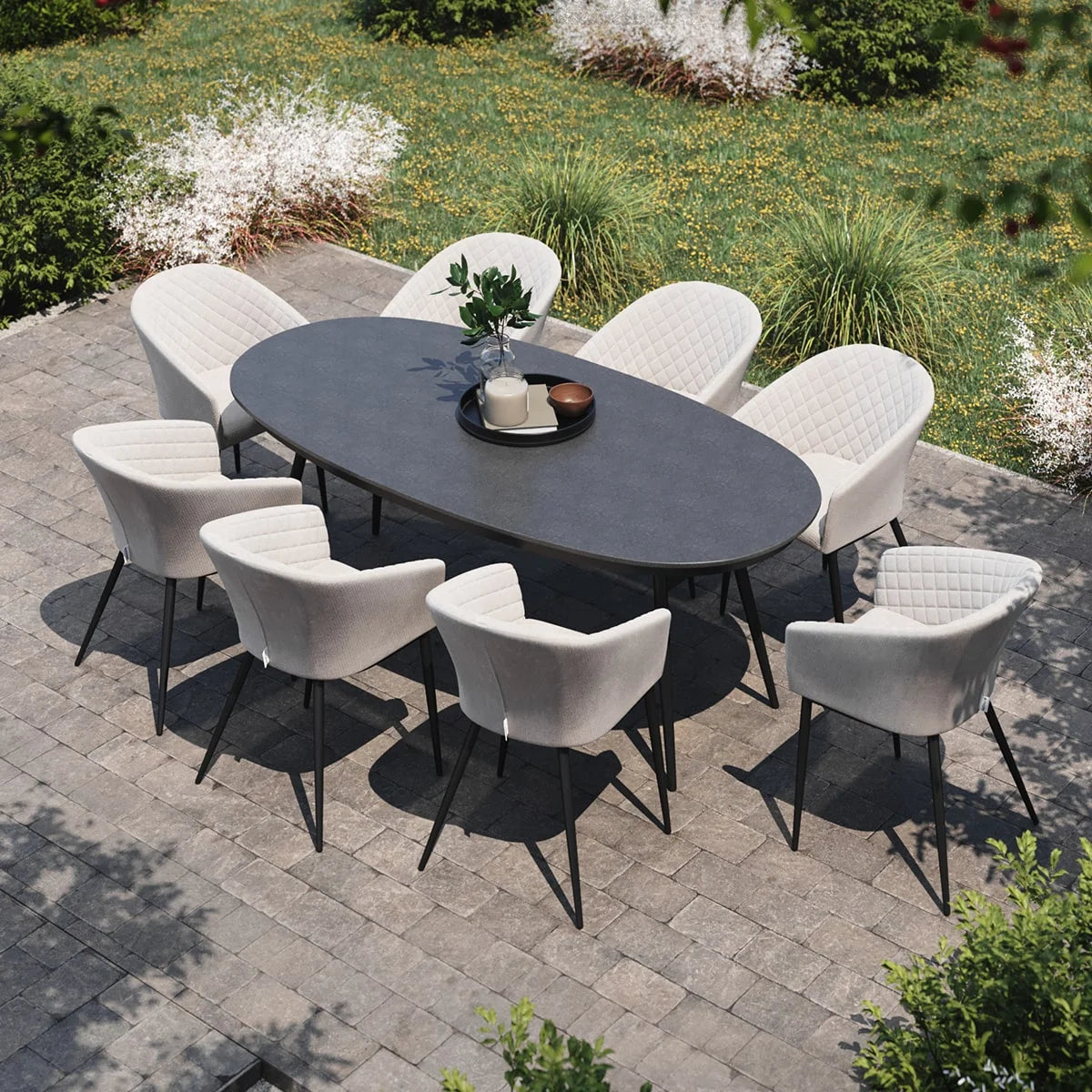 Ambition 8 Seat Oval Dining Set