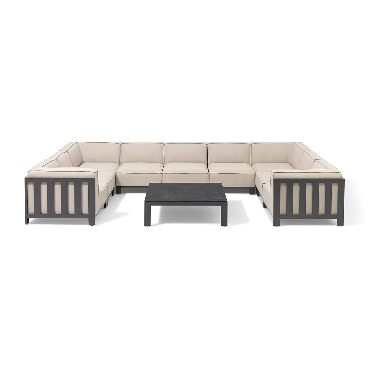Ibiza U Shape Sofa Set With Square Table