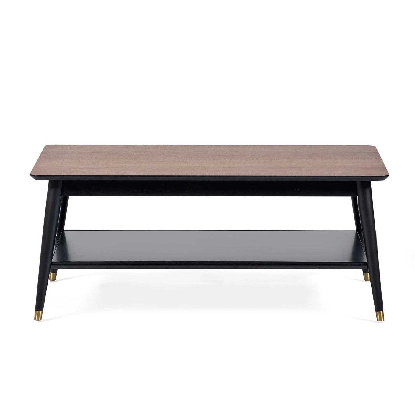Findlay Coffee Table With Shelf - Dark Brown - FIN003
