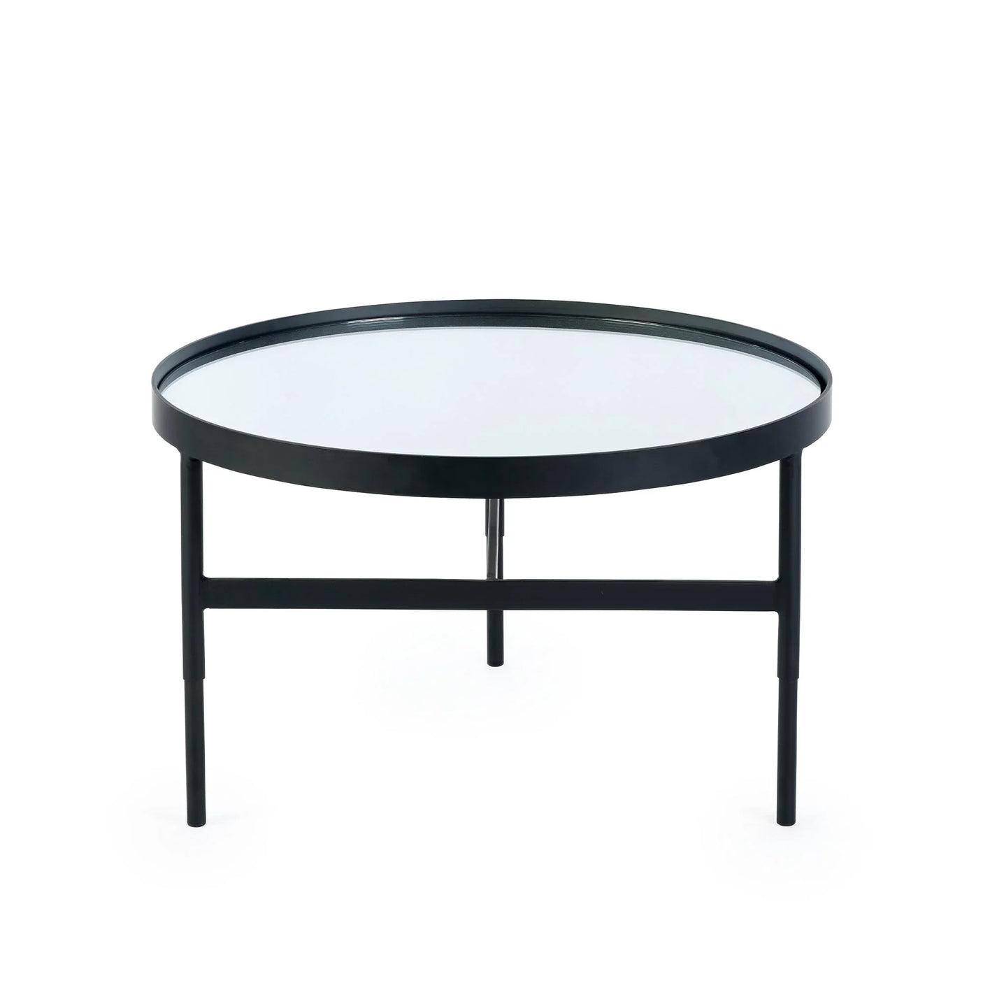 Franki Coffee Table - Glass and Black - FRA001