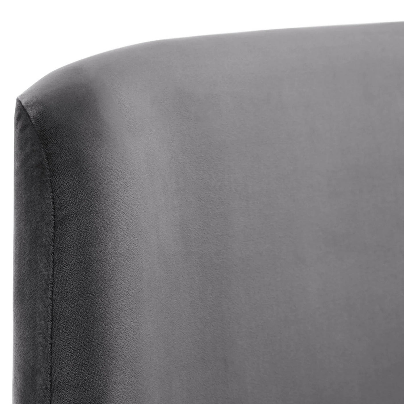 Frida Curved Velvet Bed - Teal / Double - FRI001