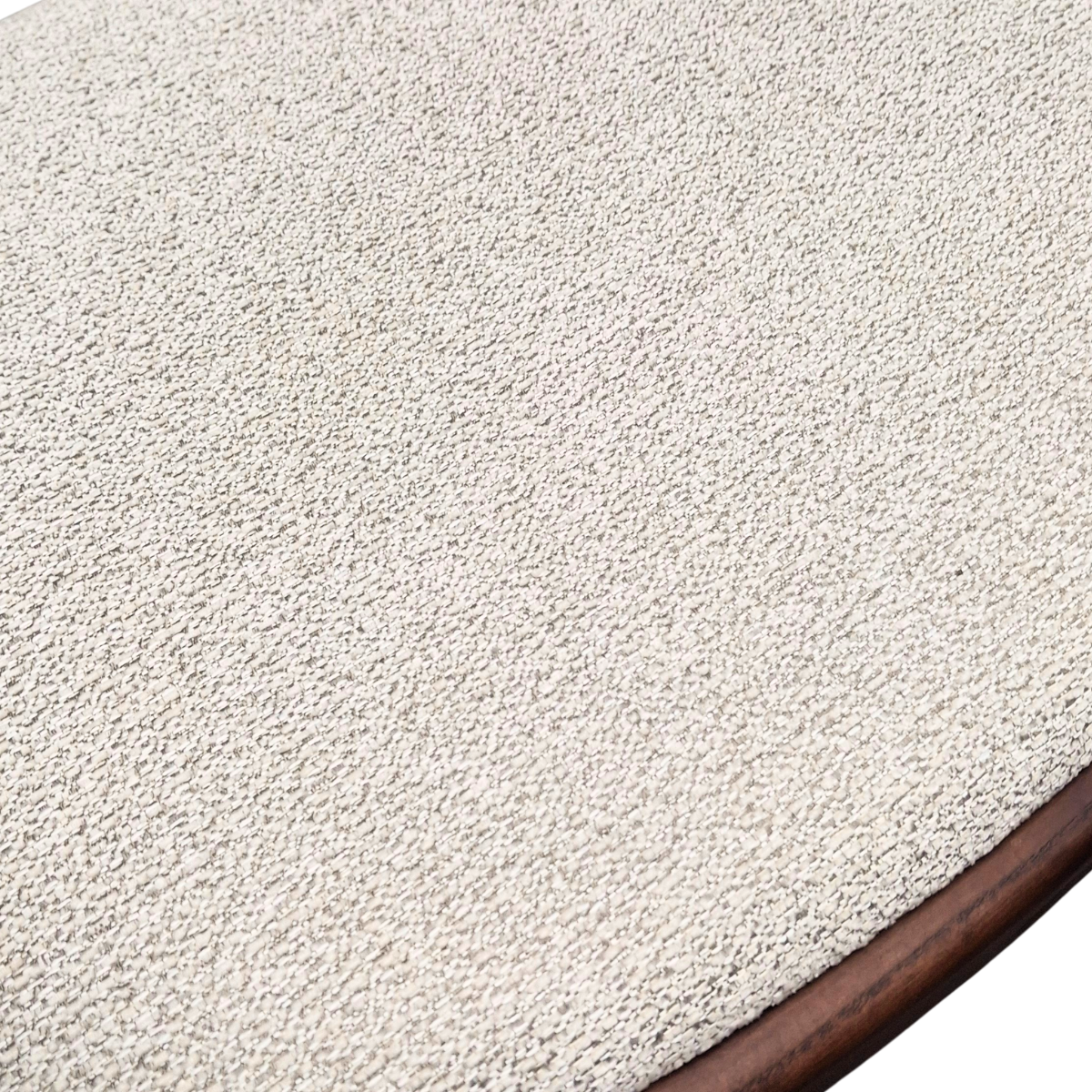 ALUXO Fern Walnut Dining Chair - in Oatmeal Boucle - Box of 2